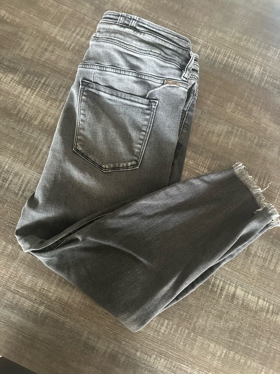 Maurices Denim - Maurices Gray Cropped Raw-Hem Skinny Jeans